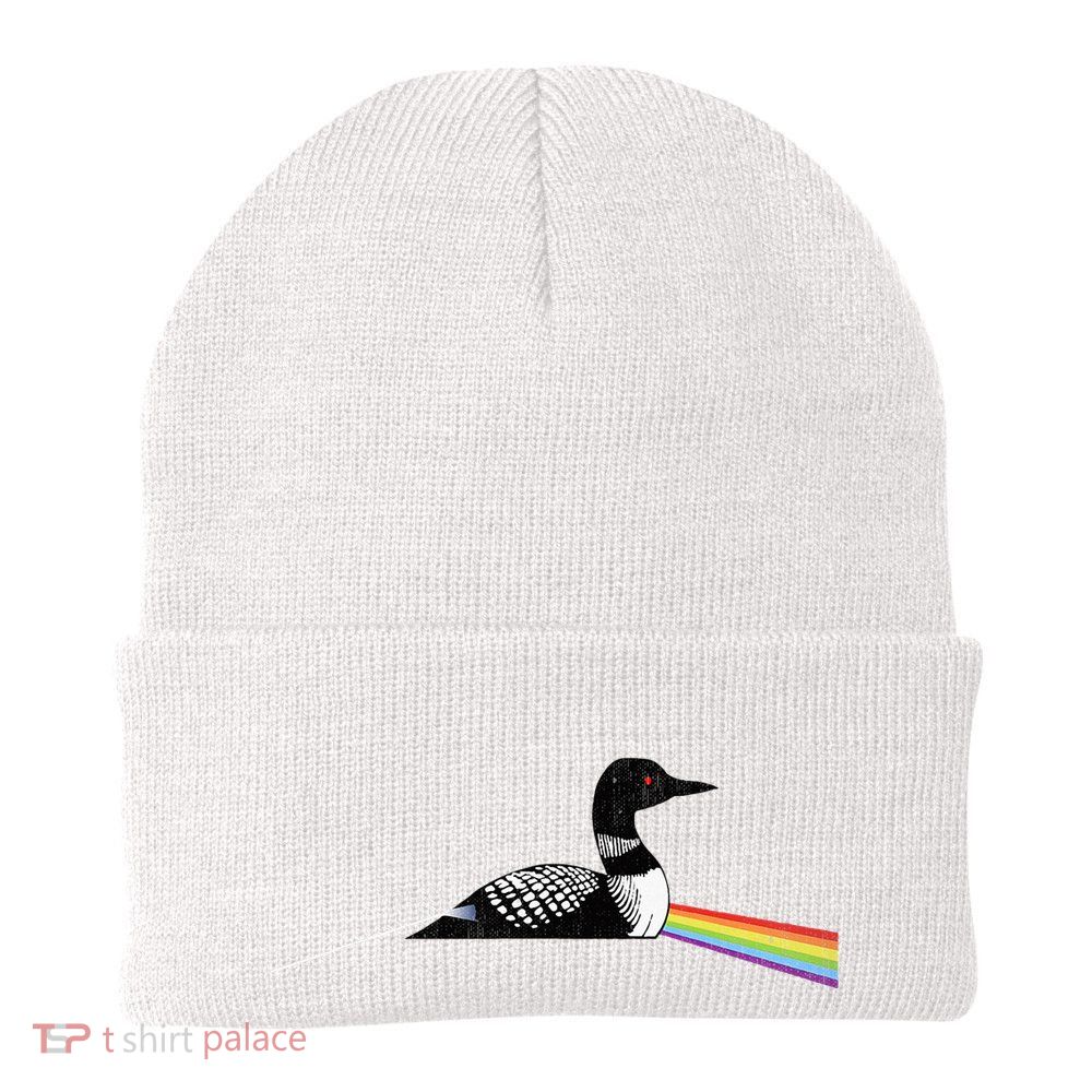 Original Classic Dark Side Of The Loon Bird Watching Beanie