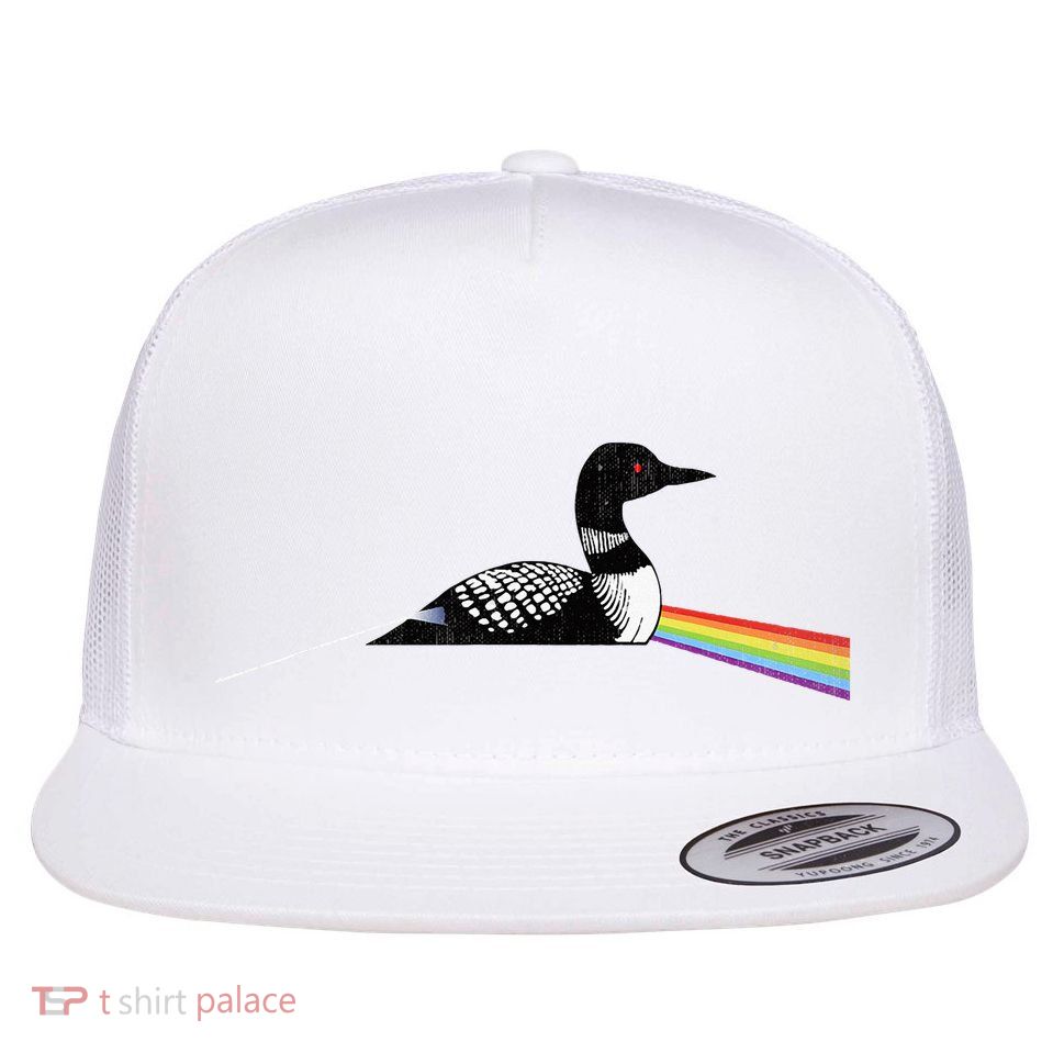 Original Classic Dark Side Of The Loon Bird Watching Flatbill Hat