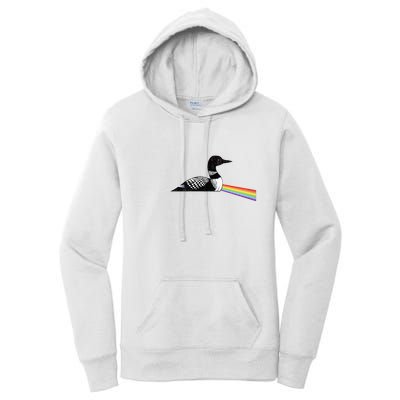 Original Classic Dark Side Of The Loon Bird Watching Women's Pullover Hoodie