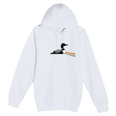 Original Classic Dark Side Of The Loon Bird Watching Premium Pullover Hoodie