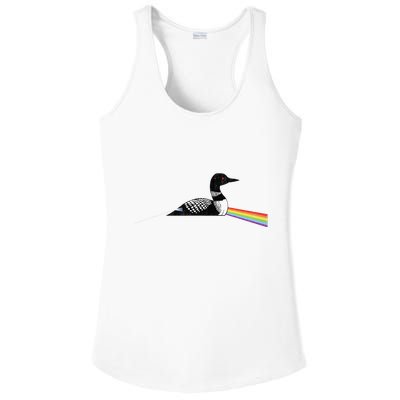 Original Classic Dark Side Of The Loon Bird Watching Ladies PosiCharge Competitor Racerback Tank