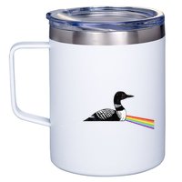 Original Classic Dark Side Of The Loon Bird Watching 12oz Stainless Steel Coffee Mug