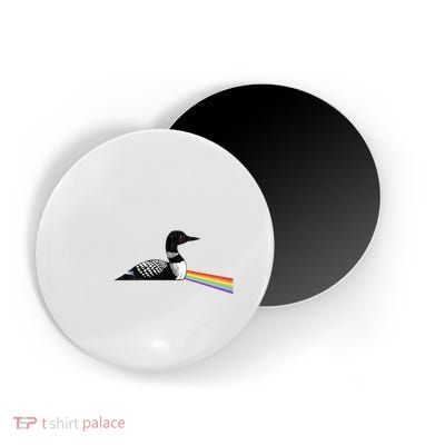 Original Classic Dark Side Of The Loon Bird Watching Magnet