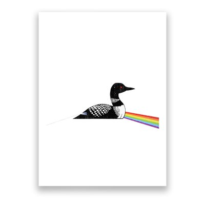 Original Classic Dark Side Of The Loon Bird Watching Poster