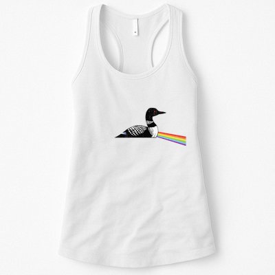 Original Classic Dark Side Of The Loon Bird Watching Womens Tank Top