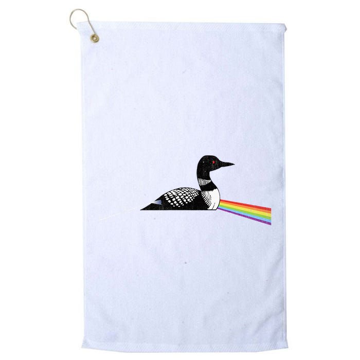Original Classic Dark Side Of The Loon Bird Watching Golf Towel