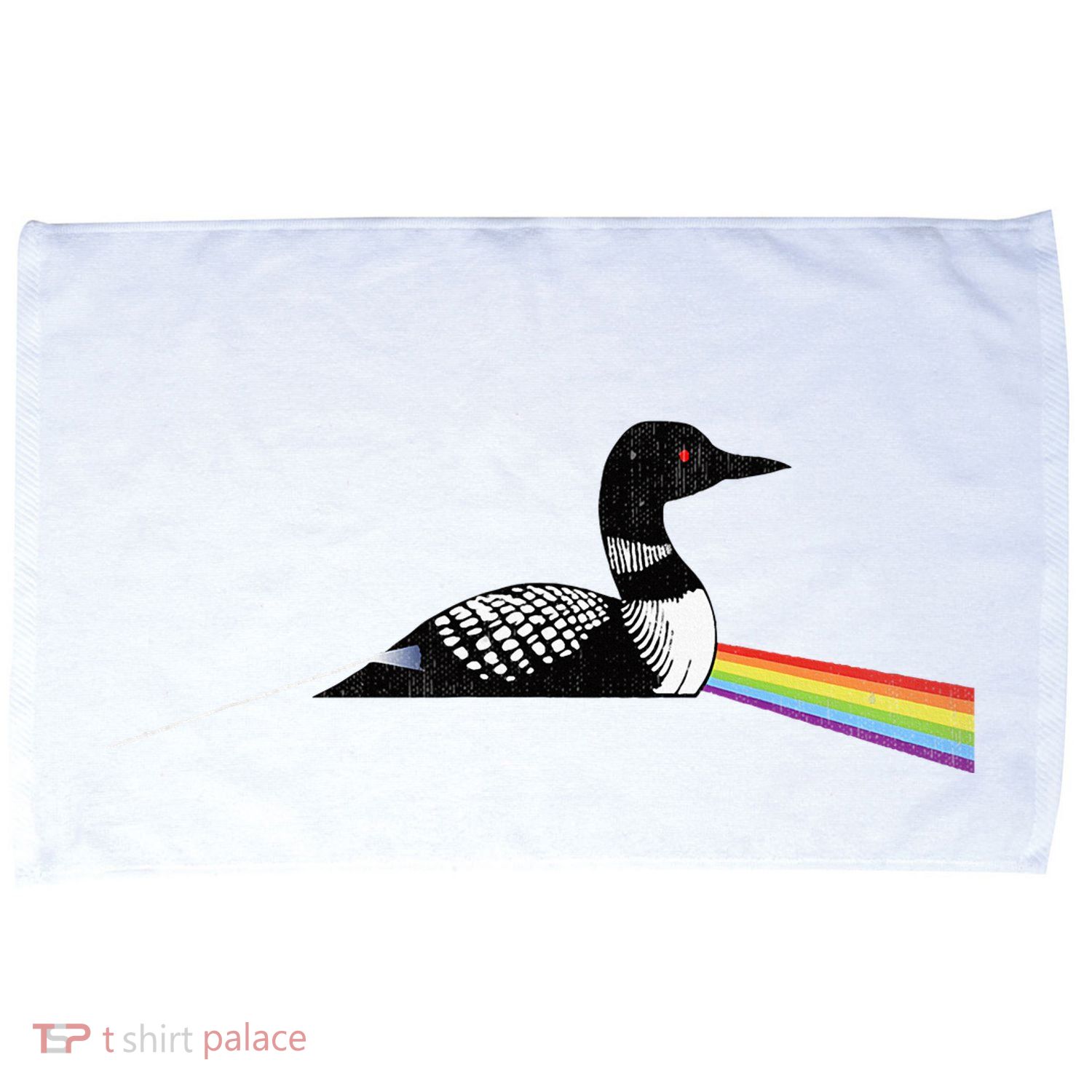Original Classic Dark Side Of The Loon Bird Watching Microfiber Hand Towel