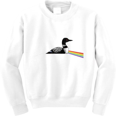 Original Classic Dark Side Of The Loon Bird Watching Kids Sweatshirt