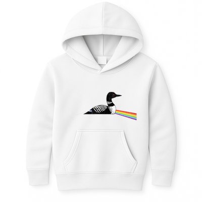 Original Classic Dark Side Of The Loon Bird Watching Kids Hoodie