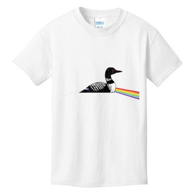 Original Classic Dark Side Of The Loon Bird Watching Kids T-Shirt