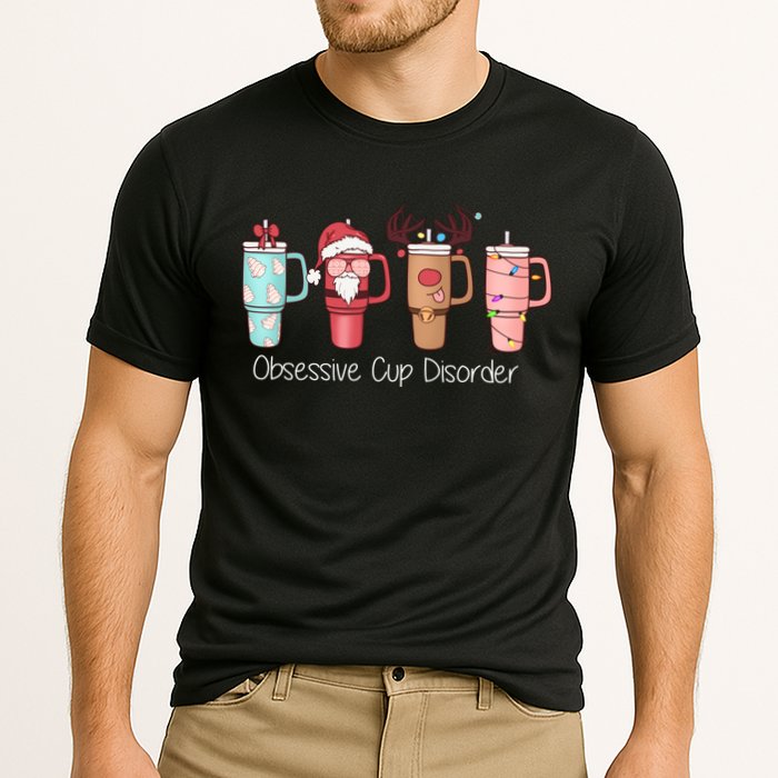 Obsessive Cup Disorder Cute Christmas Funny Cooling Performance Crew T-Shirt