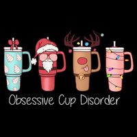 Obsessive Cup Disorder Cute Christmas Funny Cooling Performance Crew T-Shirt