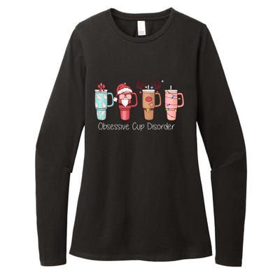 Obsessive Cup Disorder Cute Christmas Funny Womens CVC Long Sleeve Shirt