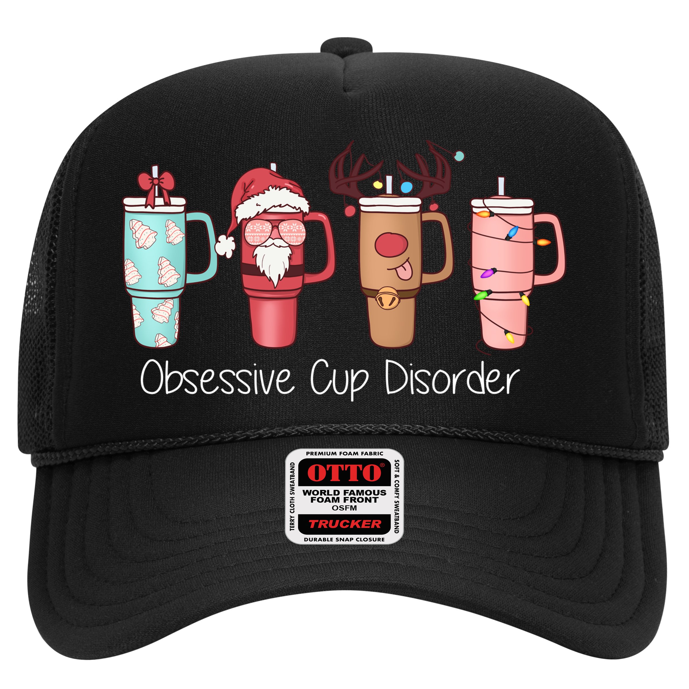 Obsessive Cup Disorder Cute Christmas Funny Hat