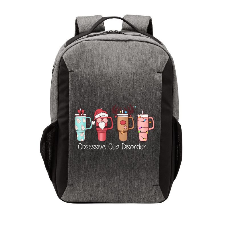 Obsessive Cup Disorder Cute Christmas Funny Vector Backpack