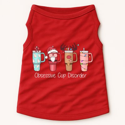 Obsessive Cup Disorder Cute Christmas Funny Doggie Tank