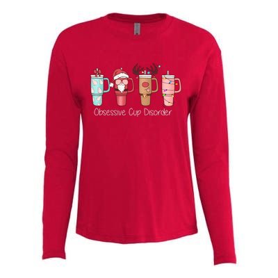 Obsessive Cup Disorder Cute Christmas Funny Womens Cotton Relaxed Long Sleeve T-Shirt