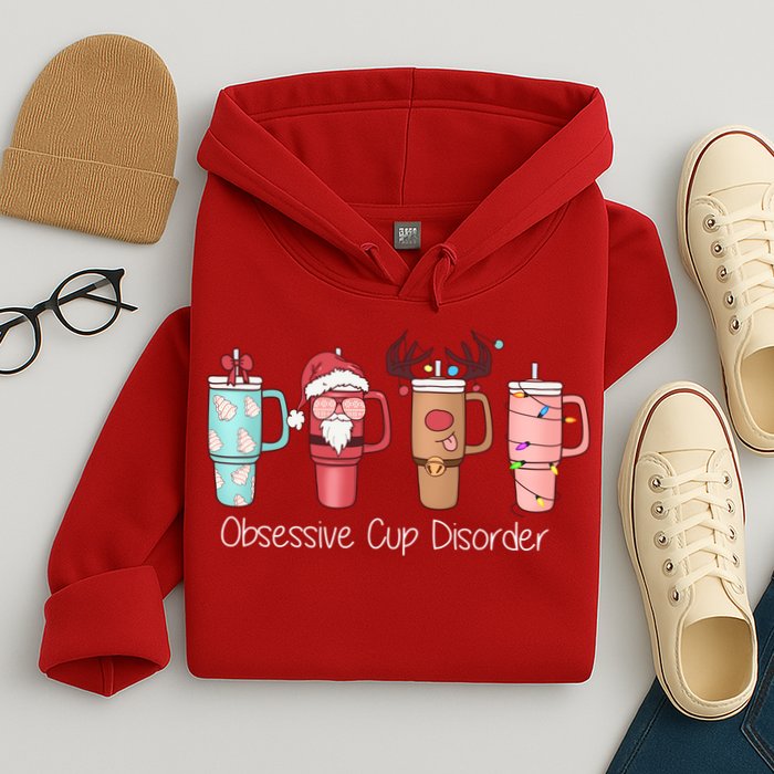 Obsessive Cup Disorder Cute Christmas Funny Hoodie