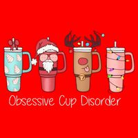 Obsessive Cup Disorder Cute Christmas Funny 16 in Basic Backpack