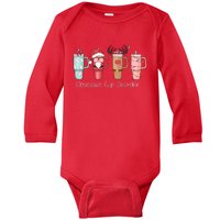 Obsessive Cup Disorder Cute Christmas Funny Baby Long Sleeve Bodysuit