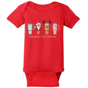 Obsessive Cup Disorder Cute Christmas Funny Baby Bodysuit