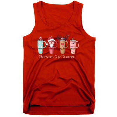 Obsessive Cup Disorder Cute Christmas Funny Tank Top