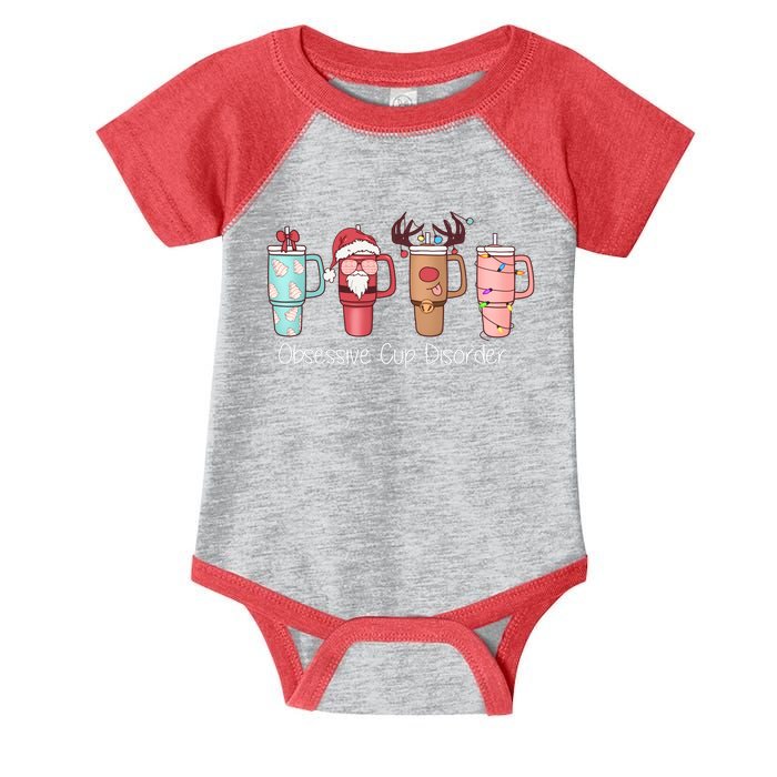 Obsessive Cup Disorder Cute Christmas Funny Infant Baby Jersey Bodysuit