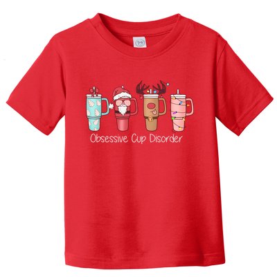 Obsessive Cup Disorder Cute Christmas Funny Toddler T-Shirt