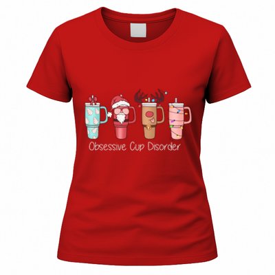 Obsessive Cup Disorder Cute Christmas Funny Women's T-Shirt