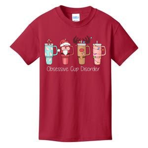 Obsessive Cup Disorder Cute Christmas Funny Kids T-Shirt