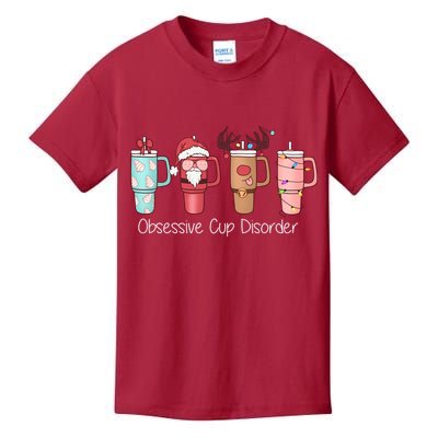 Obsessive Cup Disorder Cute Christmas Funny Kids T-Shirt
