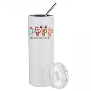 Obsessive Cup Disorder Cute Christmas Funny Stainless Steel Tumbler