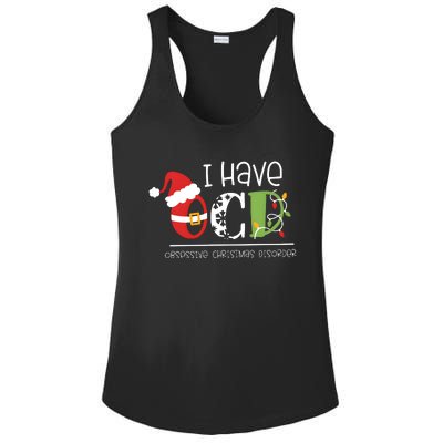 Obsessive Cup Disorder Christmas Ocd Ladies PosiCharge Competitor Racerback Tank