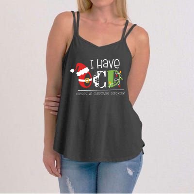 Obsessive Cup Disorder Christmas Ocd Women's Strappy Tank