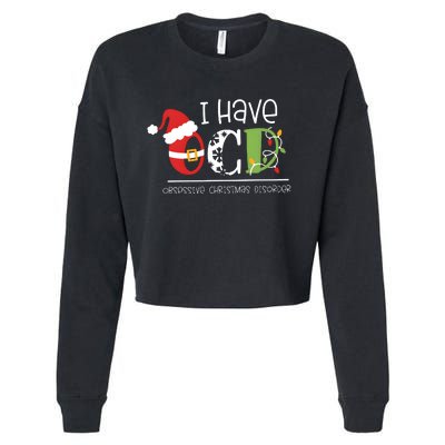 Obsessive Cup Disorder Christmas Ocd Cropped Pullover Crew