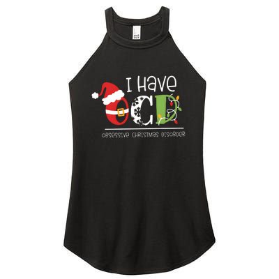 Obsessive Cup Disorder Christmas Ocd Women’s Perfect Tri Rocker Tank