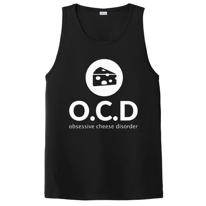 Obsessive Cheese Disorder Funny Cheese Lover PosiCharge Competitor Tank