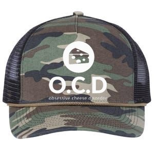 Obsessive Cheese Disorder Funny Cheese Lover Retro Rope Trucker Hat Cap