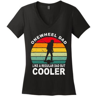 Onewheel Cool Dad One Wheel Women's V-Neck T-Shirt