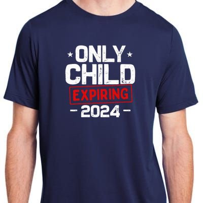 Only Child Expiring 2024 For New Big Brother Or Sister Adult ChromaSoft Performance T-Shirt