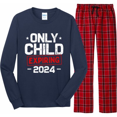 Only Child Expiring 2024 For New Big Brother Or Sister Long Sleeve Pajama Set