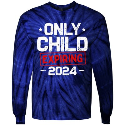 Only Child Expiring 2024 For New Big Brother Or Sister Tie-Dye Long Sleeve Shirt