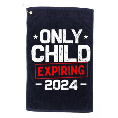 Only Child Expiring 2024 For New Big Brother Or Sister Platinum Collection Golf Towel