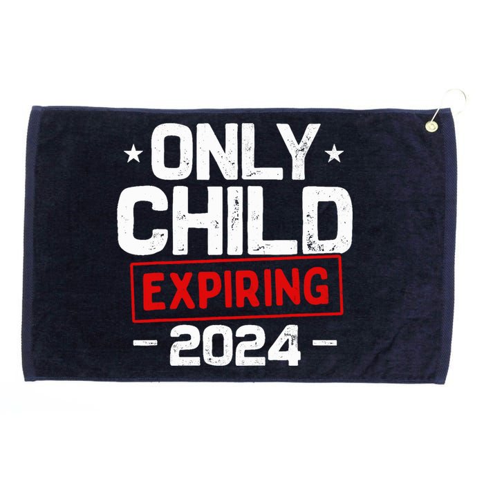 Only Child Expiring 2024 For New Big Brother Or Sister Grommeted Golf Towel