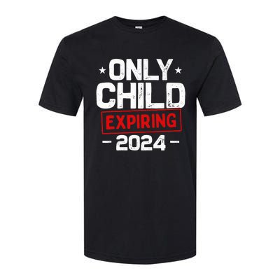 Only Child Expiring 2024 For New Big Brother Or Sister Softstyle CVC T-Shirt