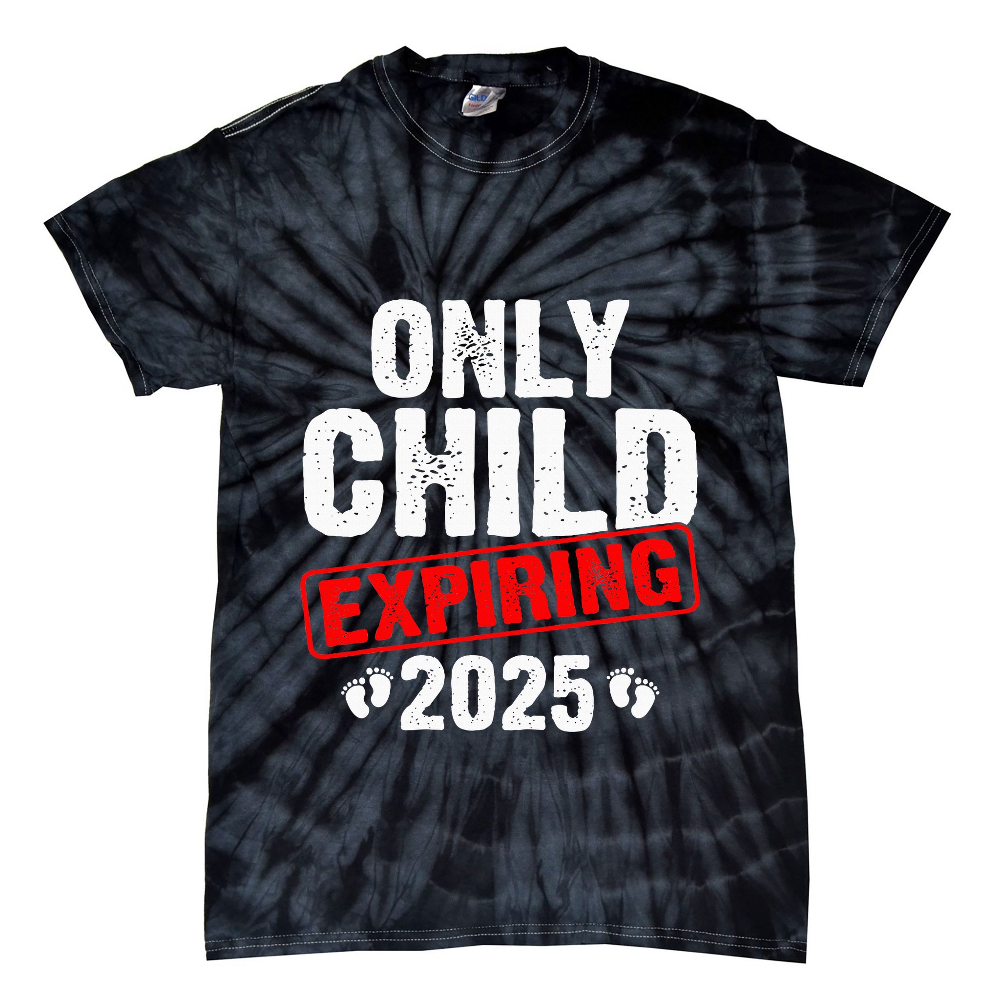 Only Child Expiring 2025 Big Brother Promoted To Big Bro Tie-Dye T-Shirt