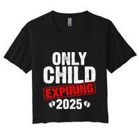 Only Child Expiring 2025 Big Brother Promoted To Big Bro Women's Crop Top Tee