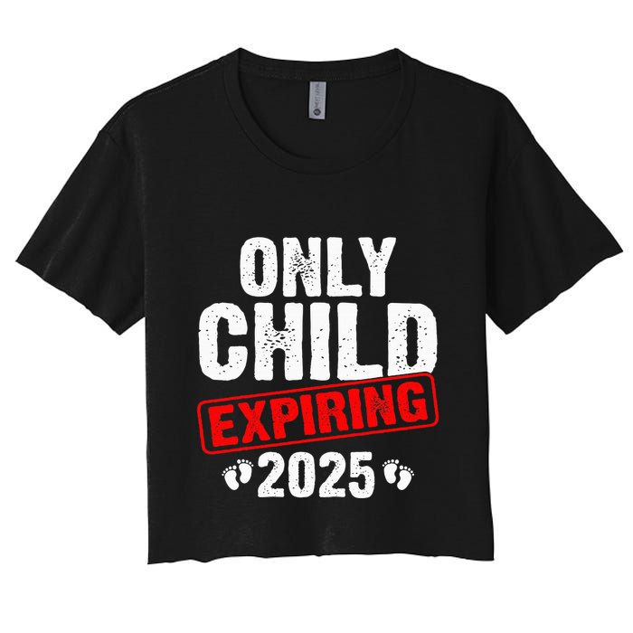 Only Child Expiring 2025 Big Brother Promoted To Big Bro Women's Crop Top Tee