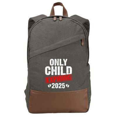 Only Child Expiring 2025 Big Brother Promoted To Big Bro Cotton Canvas Backpack