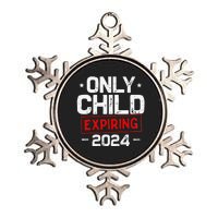 Only Child Expiring 2024 For New Big Brother Or Sister Metallic Star Ornament